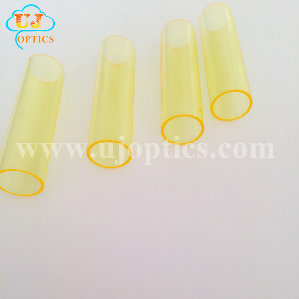 UJoptics D12*80 outer diameter 12mm inner diameter 80mm quartz yellow tube