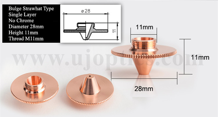 5 Laser cutting copper nozzle for Precitec Hans Chutian WanShunxing Worthing.jpg