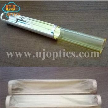  UJoptics D12*80 outer diameter 12mm inner diameter 80mm quartz yellow tube	