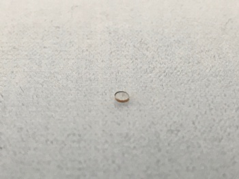 Solder sapphire oval micro windows D2.07x0.45mm 12° for endoscope