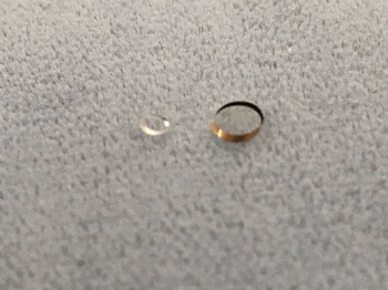 Solder sapphire oval micro windows D2.95x0.40mm 60° for endoscope
