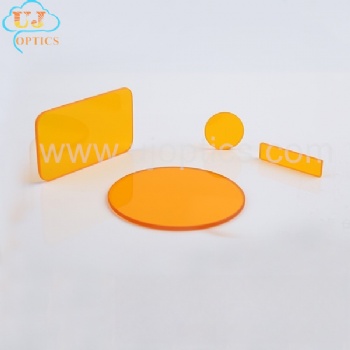  CB535 CB550 CB565 CB580 Orange Cut Off Optical Glass Filter	